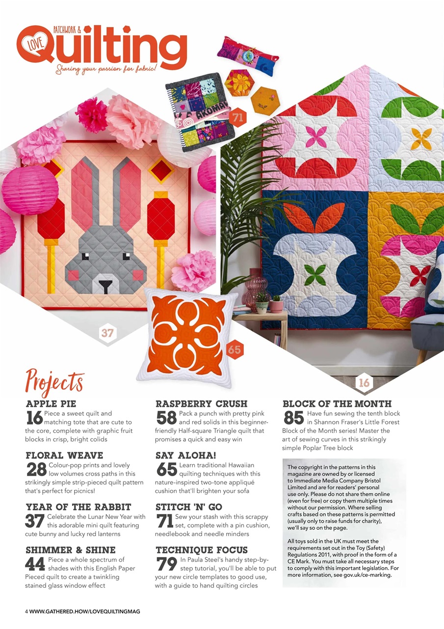 Love Patchwork & Quilting Preview Pages