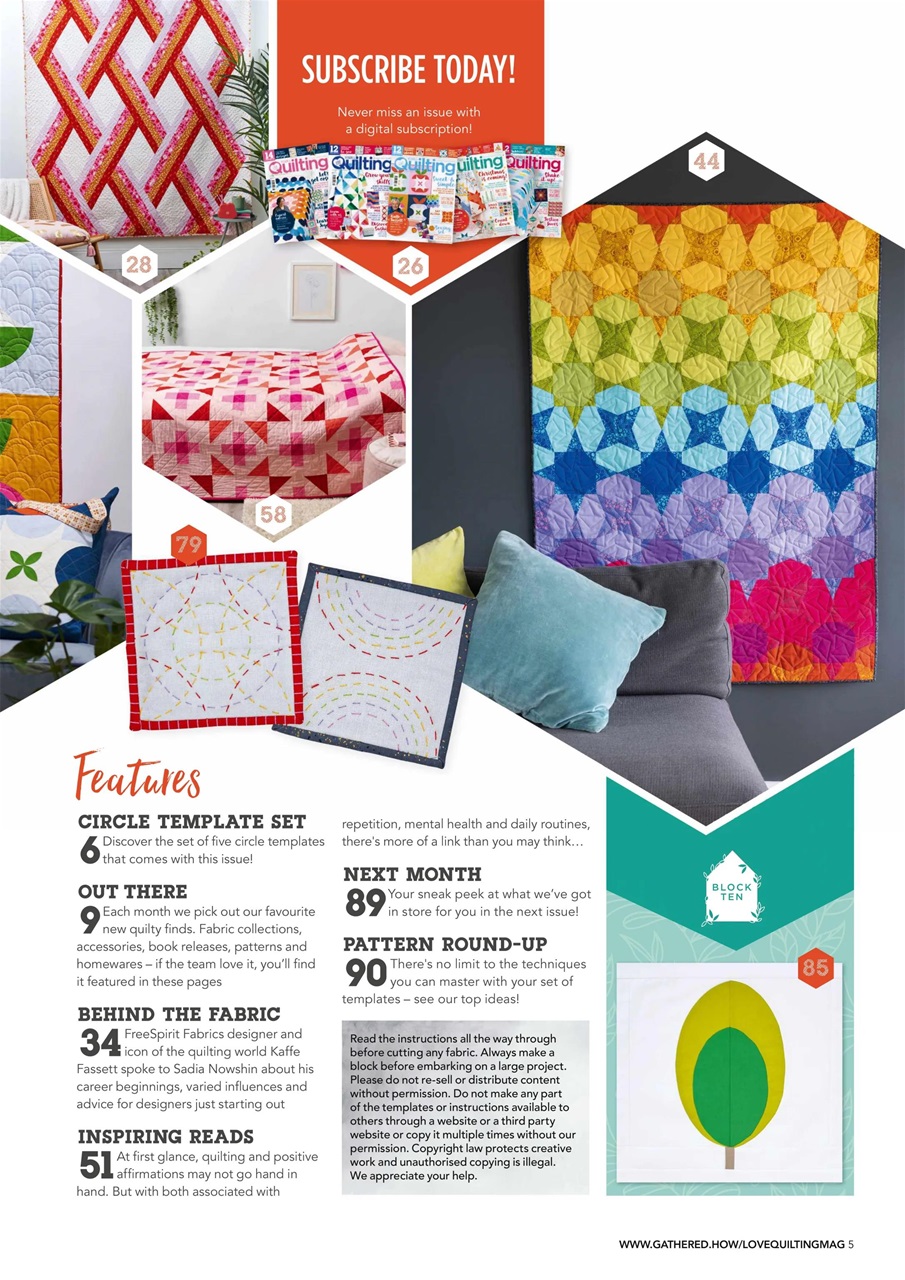 Love Patchwork & Quilting Preview Pages