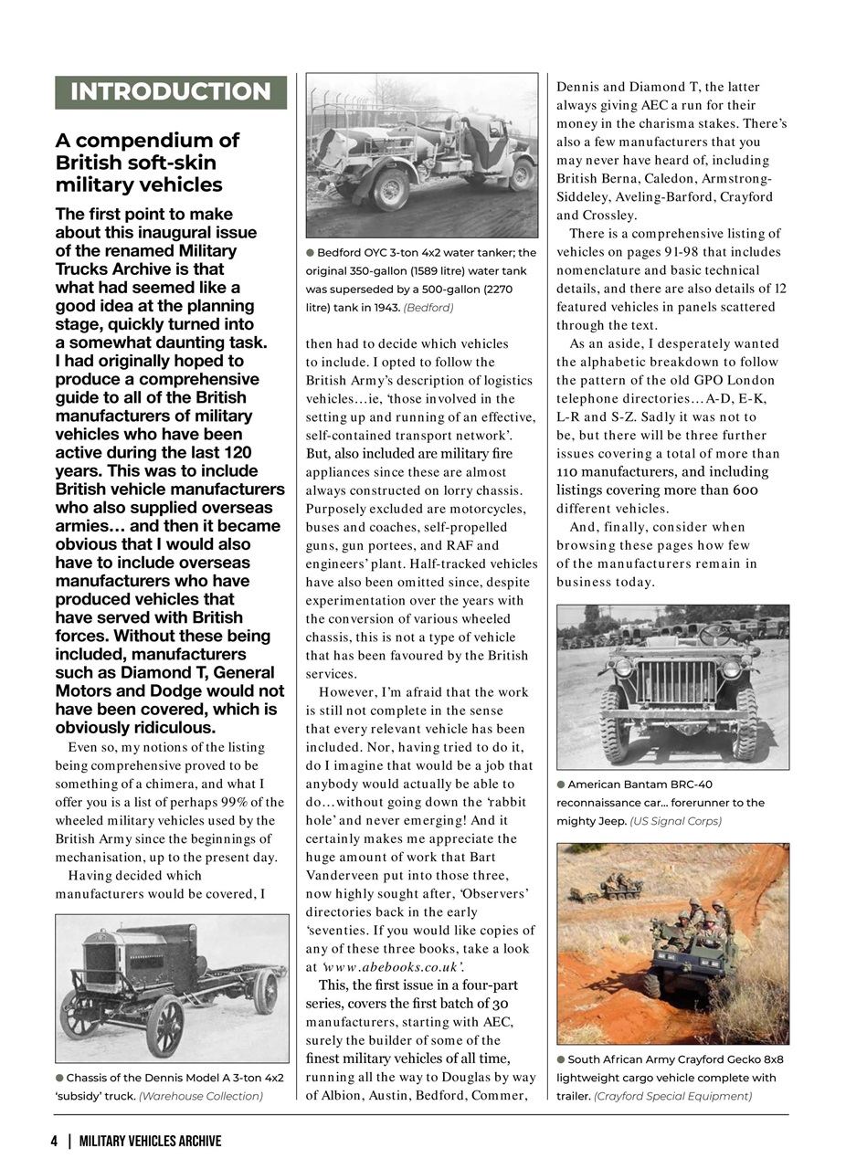 Military Vehicles Archive Preview Pages