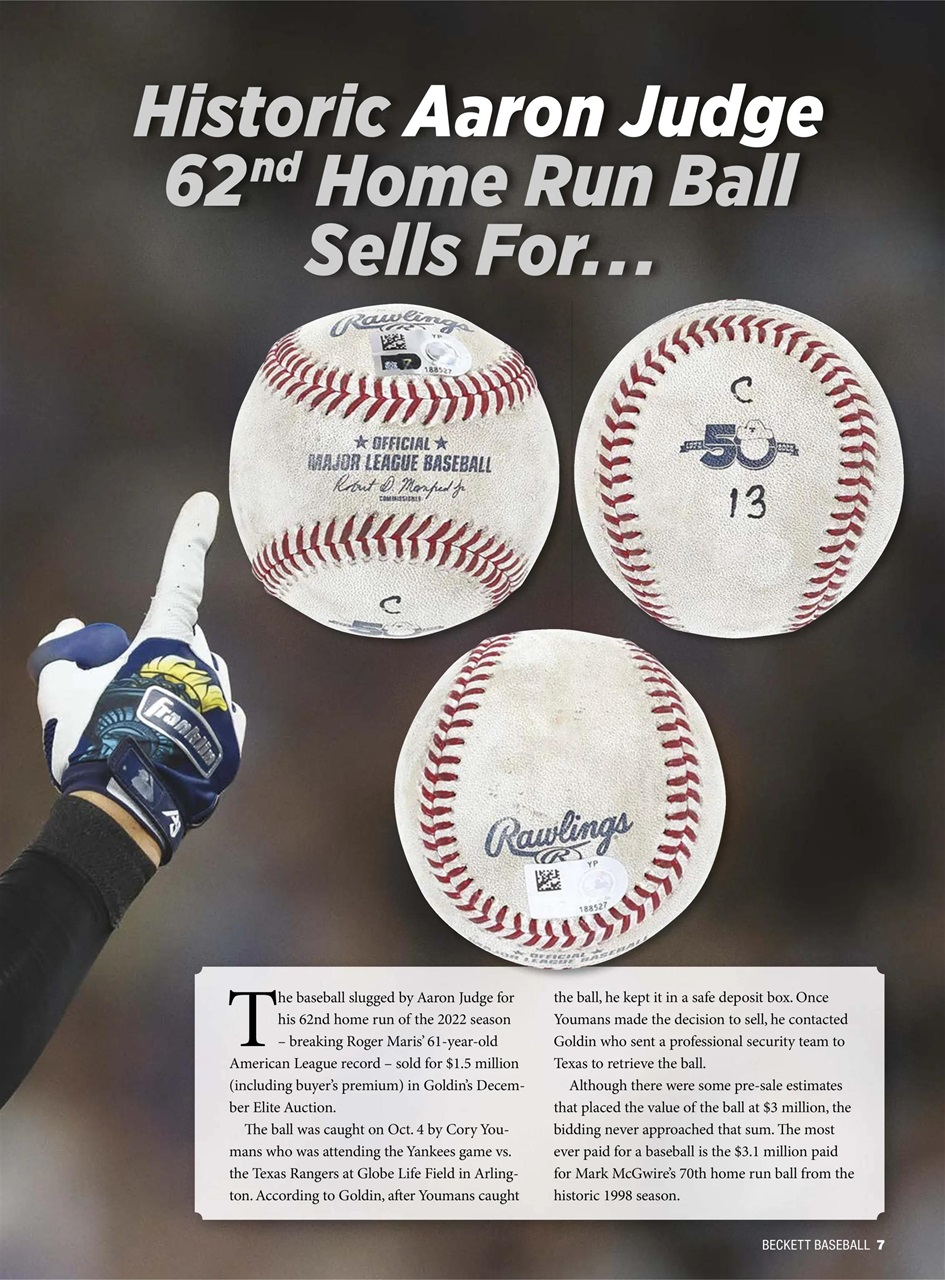 Beckett Baseball Magazine Preview Pages