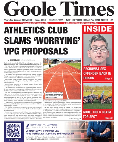 Goole Times issue January 19th 2023