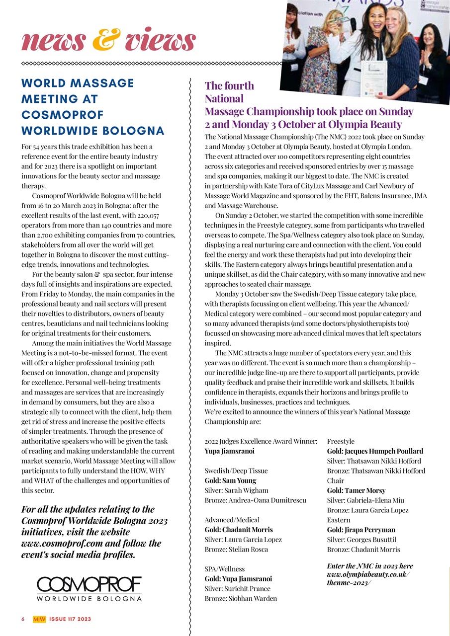 Massage World Preview Pages