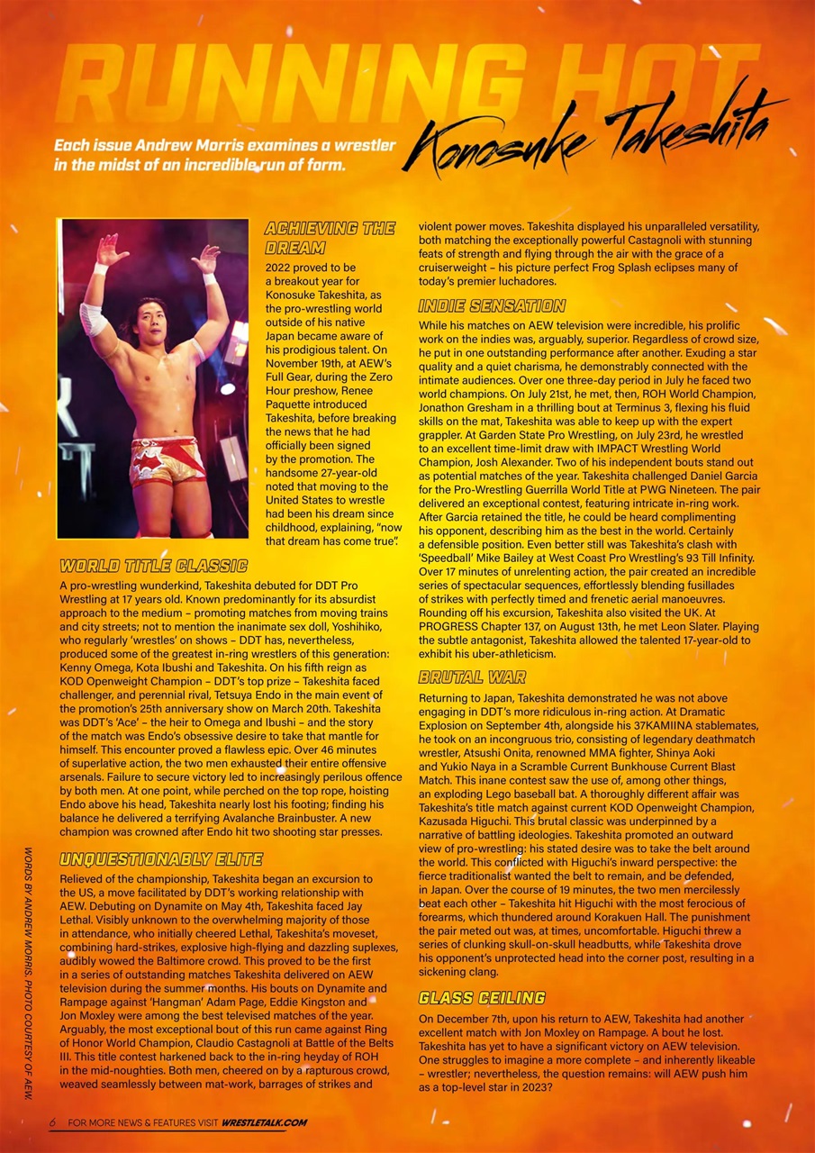 Wrestletalk Magazine Preview Pages