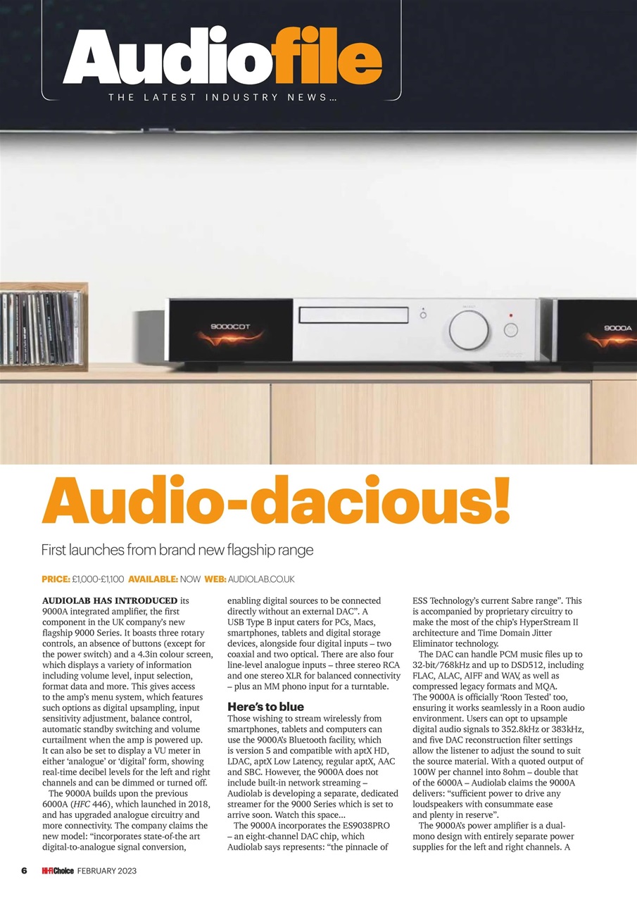 Hi-Fi Choice Preview Pages