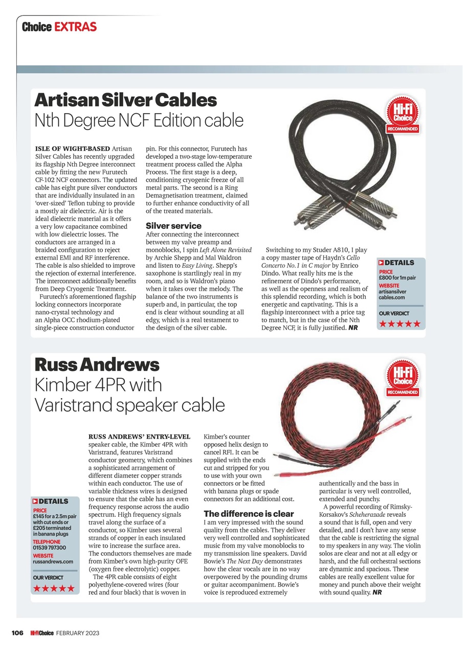 Hi-Fi Choice Preview Pages