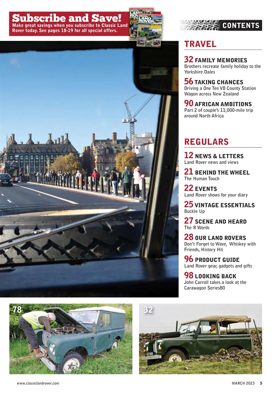 Classic Land Rover Magazine Preview Pages