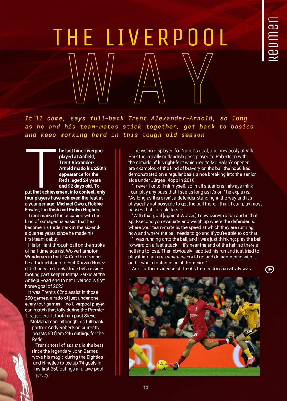 Liverpool FC Programmes Preview Pages