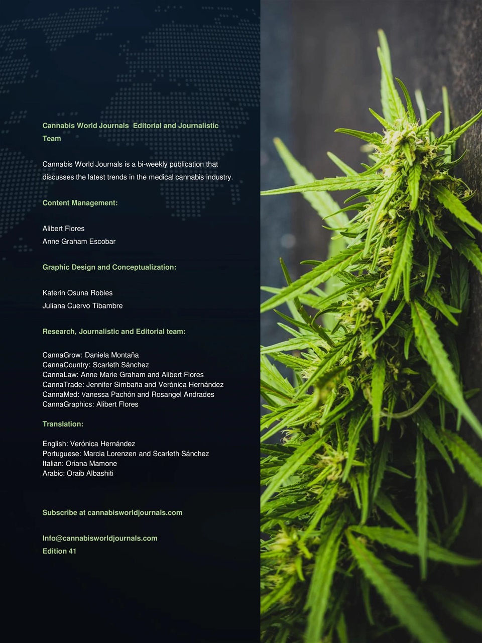 Cannabis World Journals Preview Pages