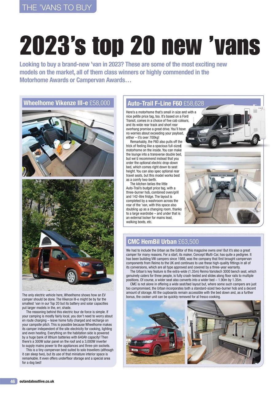 Campervan Preview Pages
