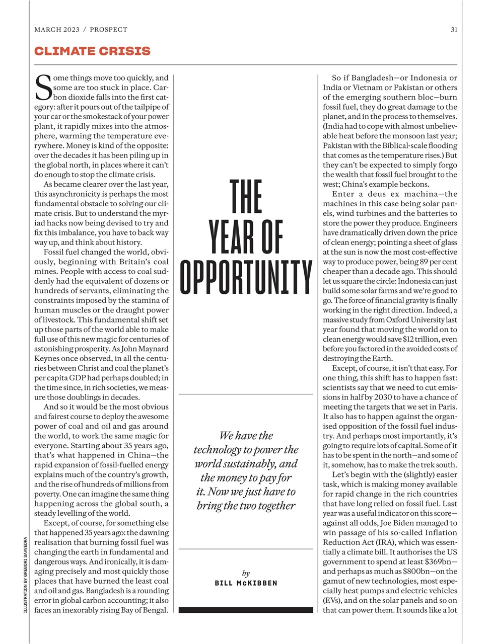 Prospect Magazine Preview Pages