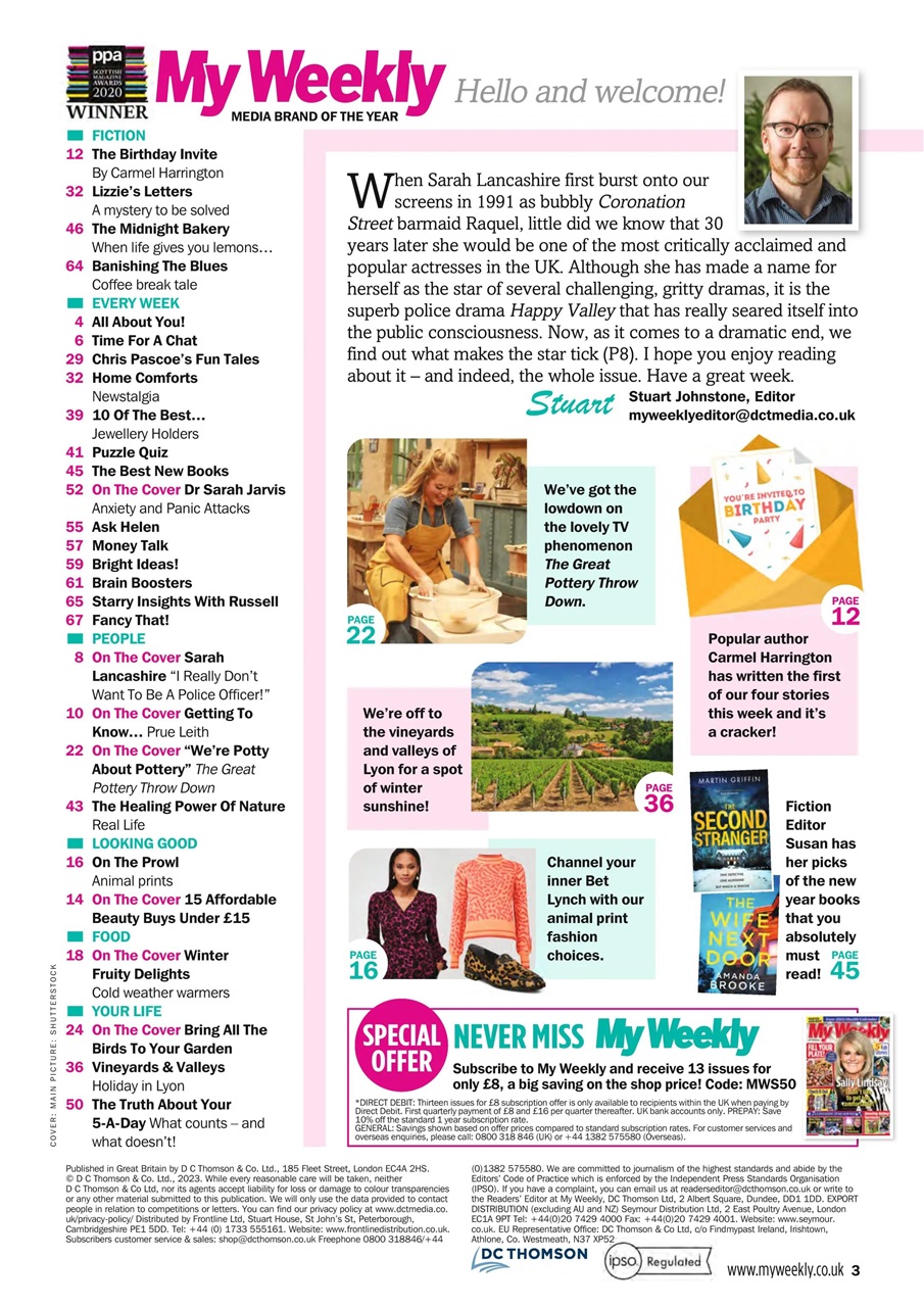 My Weekly Preview Pages