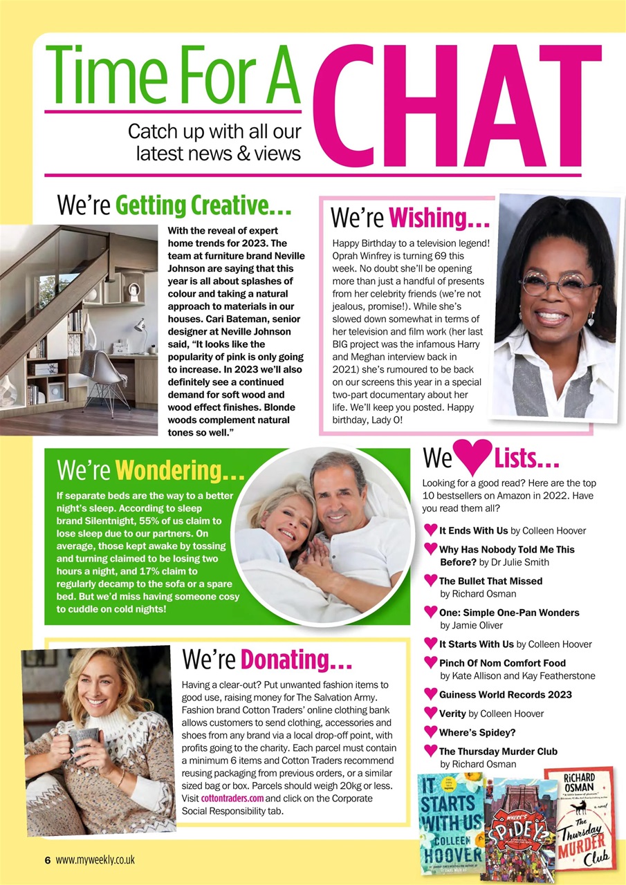 My Weekly Preview Pages