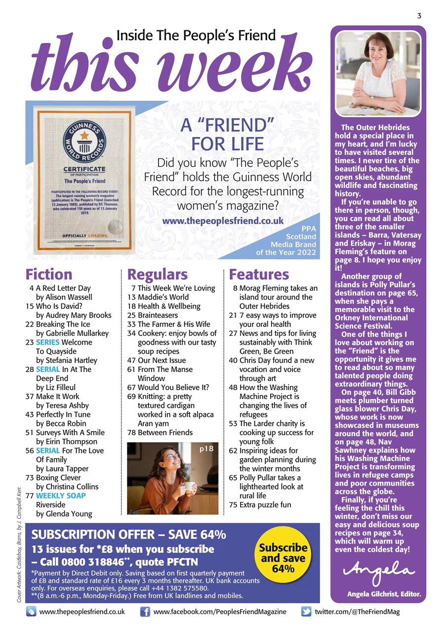 The People’s Friend Preview Pages