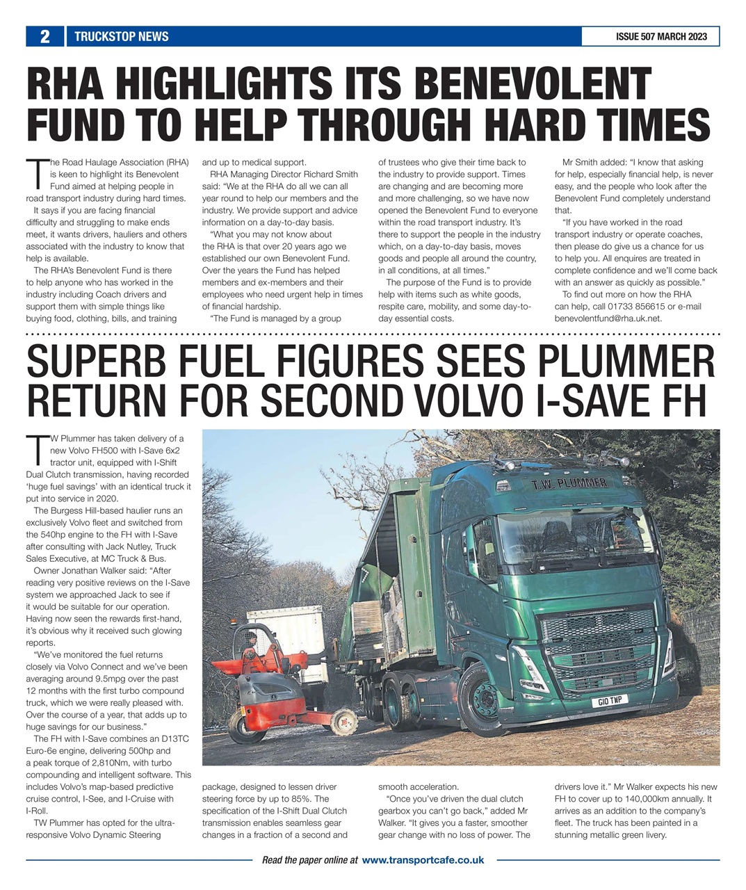 Truckstop News Preview Pages