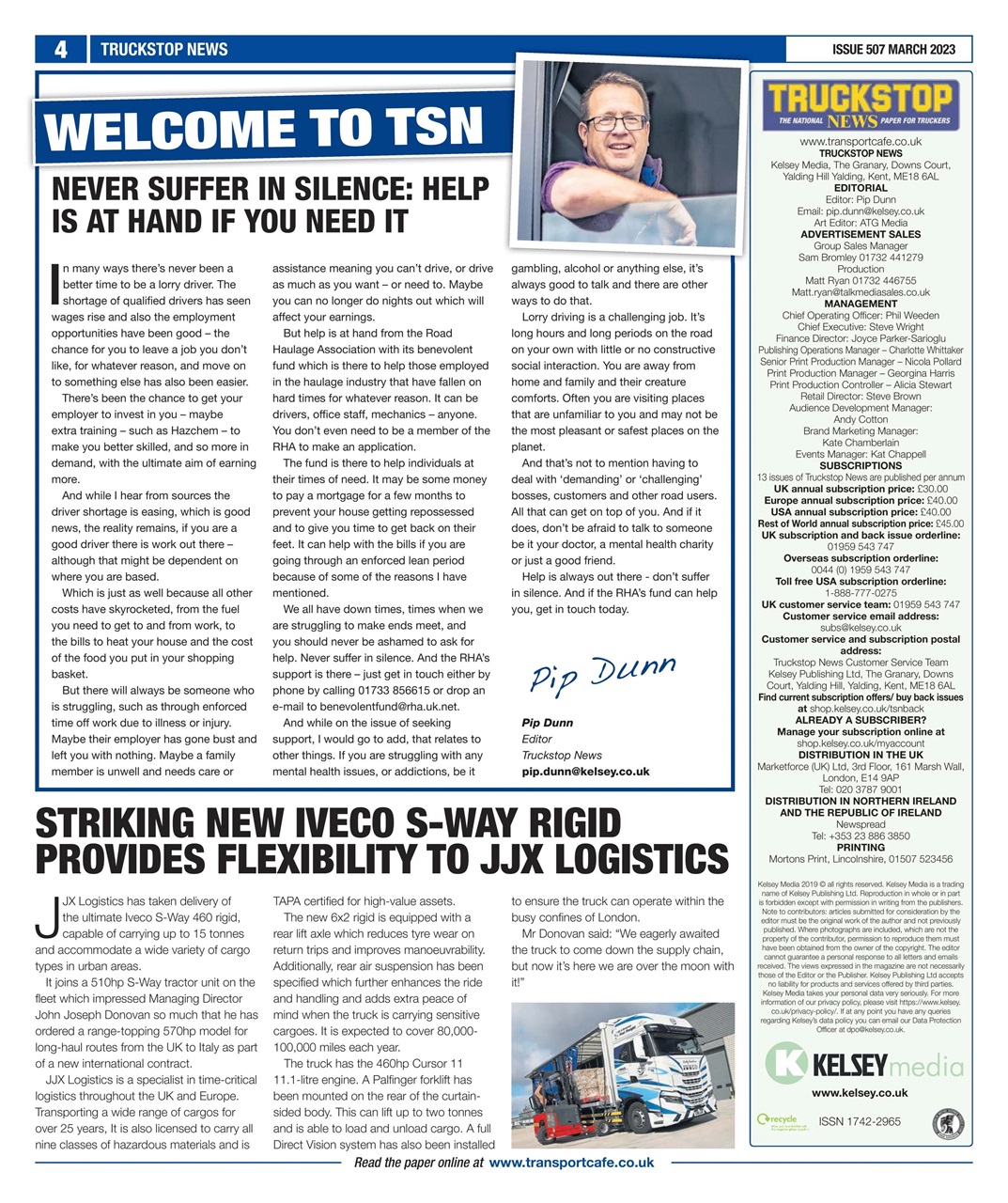 Truckstop News Preview Pages