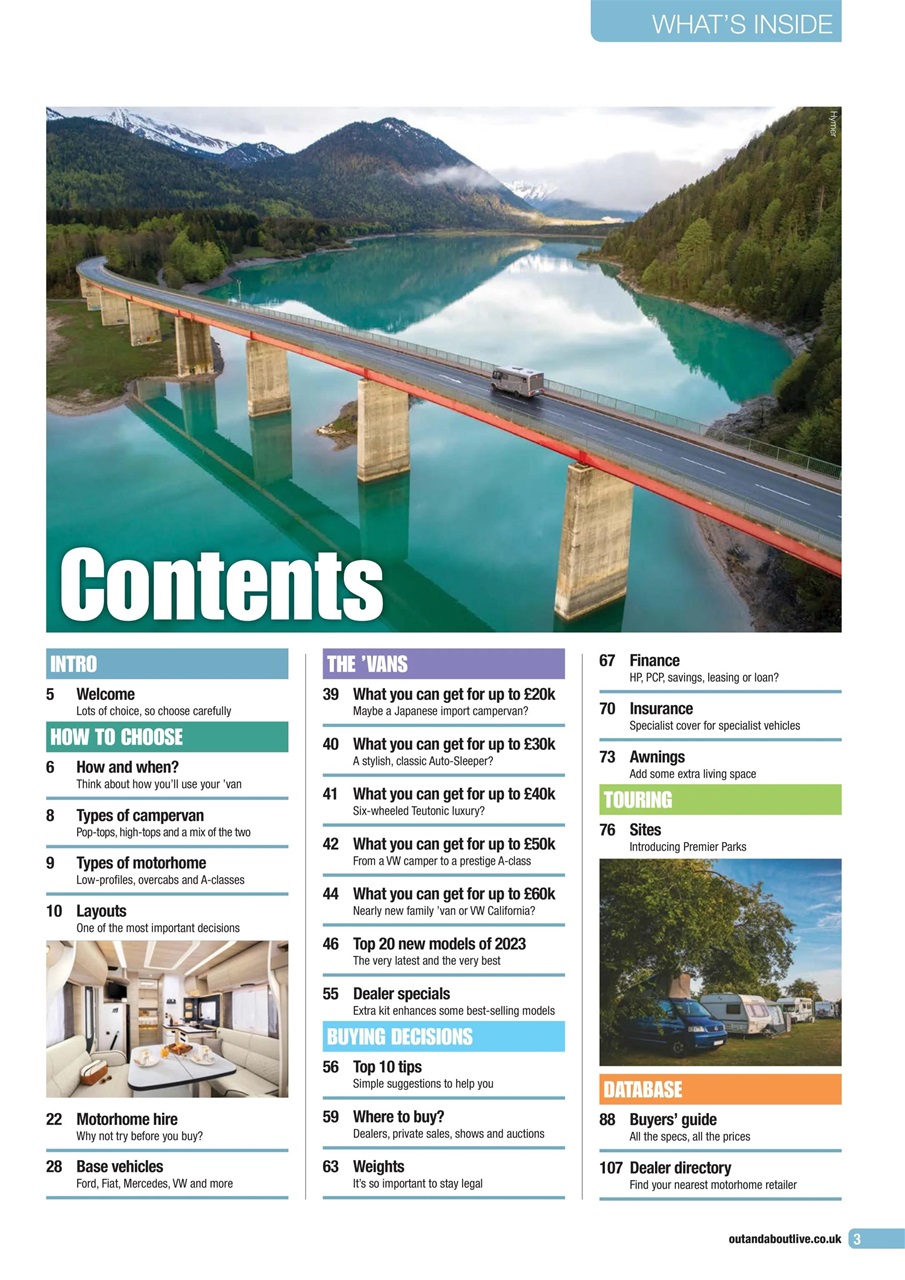 What Motorhome magazine Preview Pages