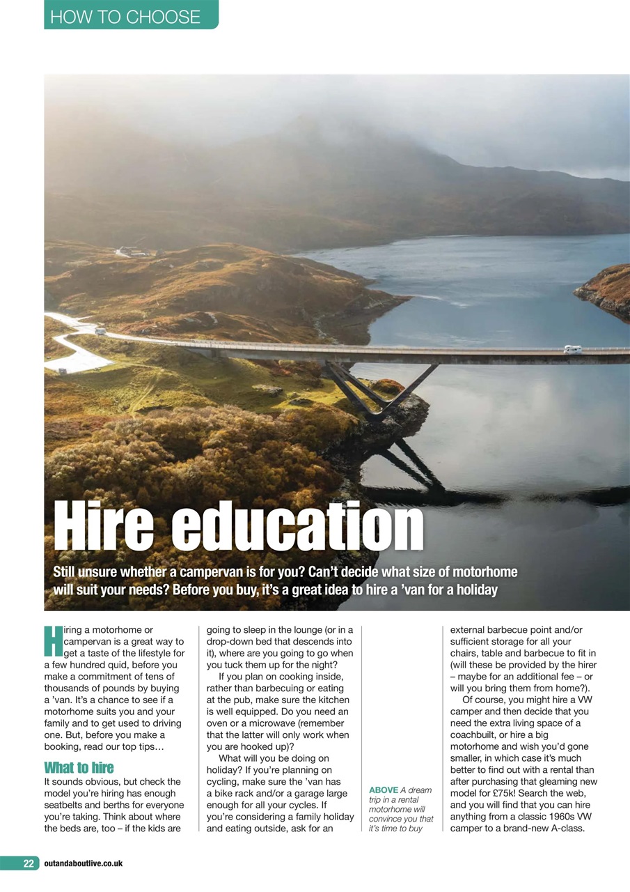 What Motorhome magazine Preview Pages