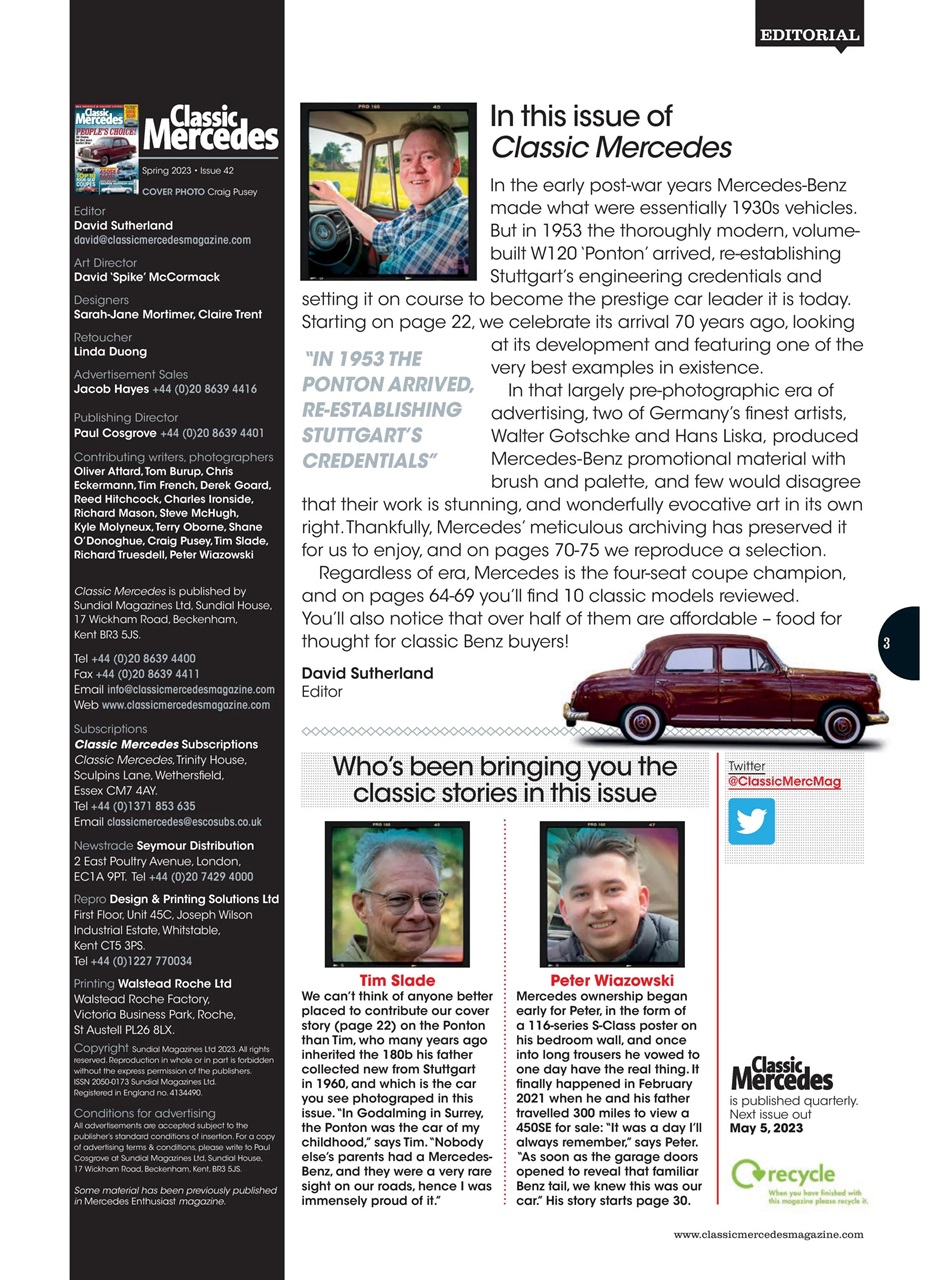 Classic Mercedes Preview Pages