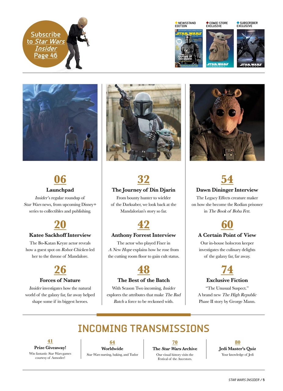 Star Wars Insider Preview Pages