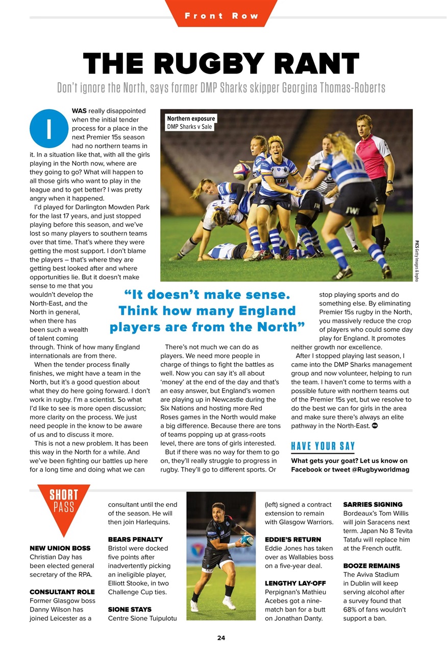 Rugby World Preview Pages