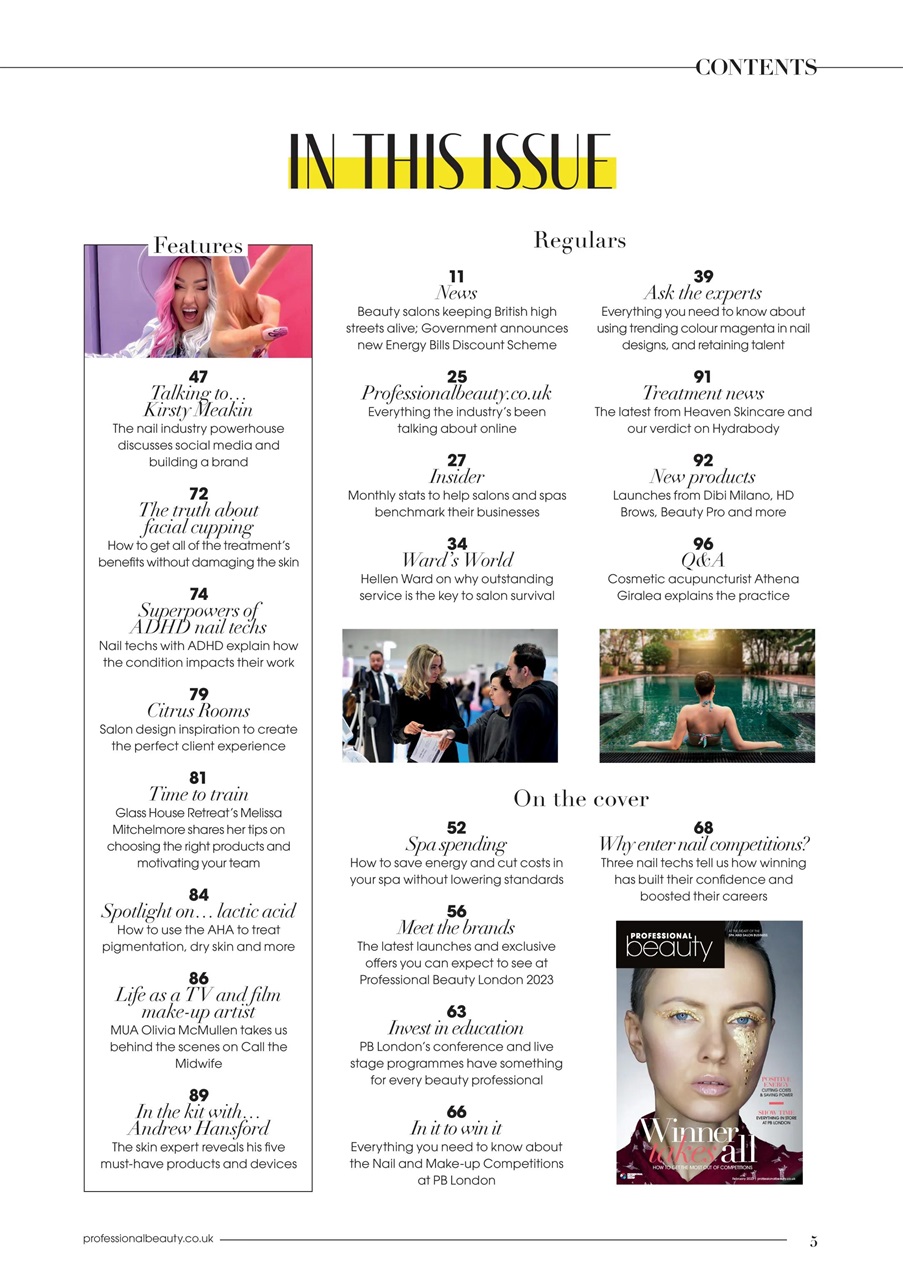 Professional Beauty Preview Pages