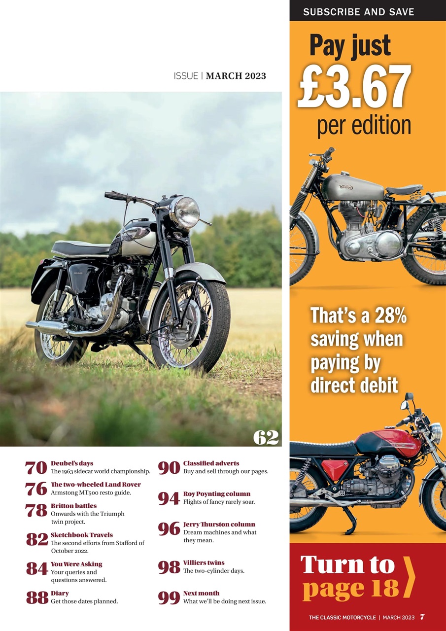 The Classic MotorCycle Preview Pages