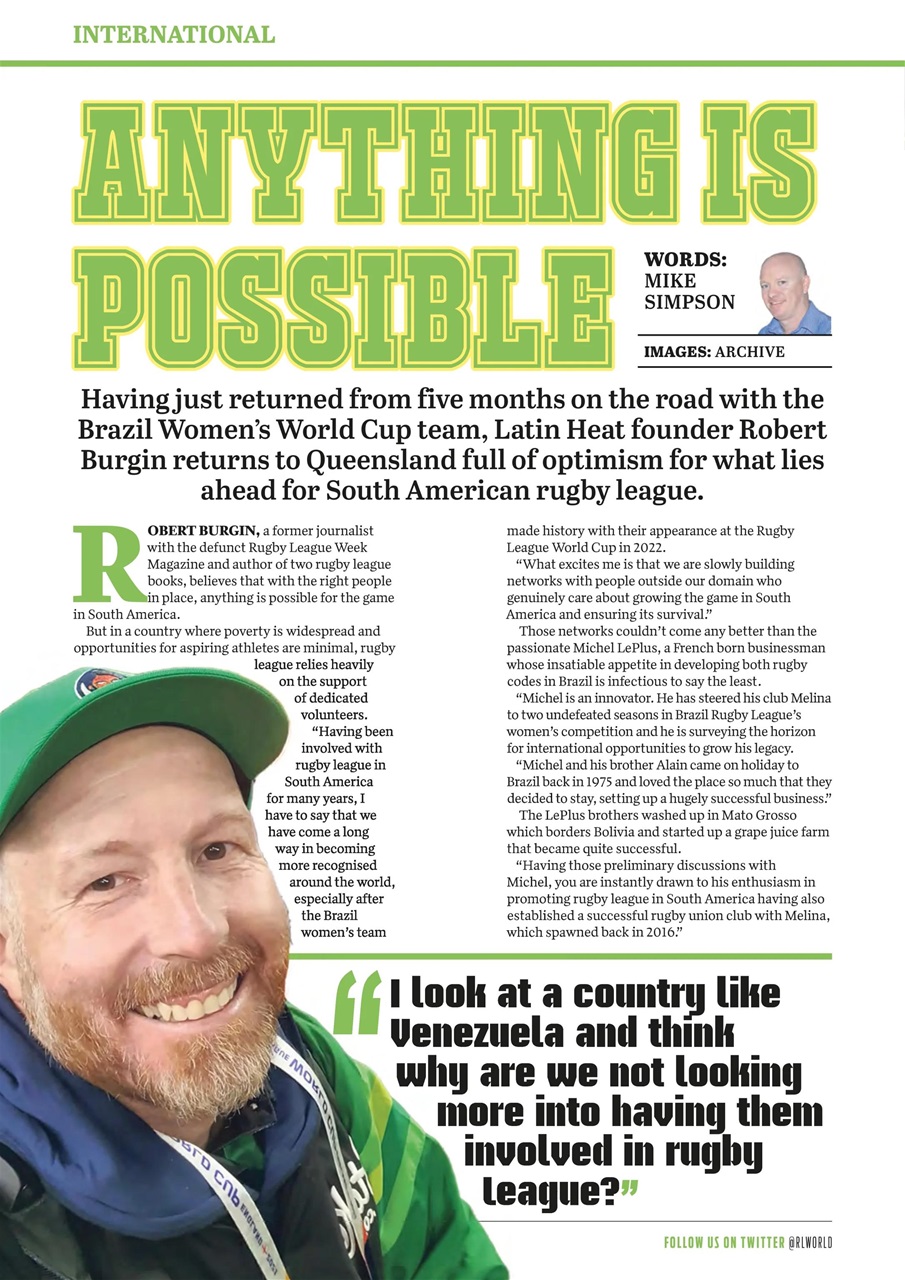 Rugby League World Preview Pages