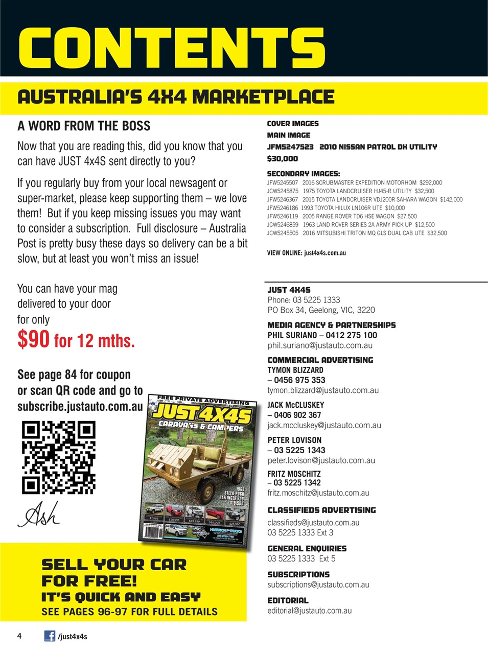 JUST 4X4S Preview Pages