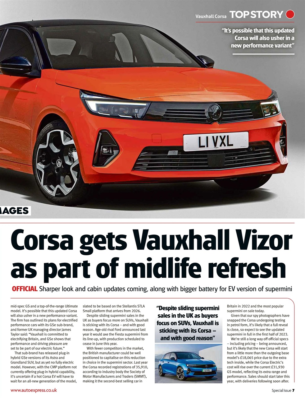 Auto Express Preview Pages