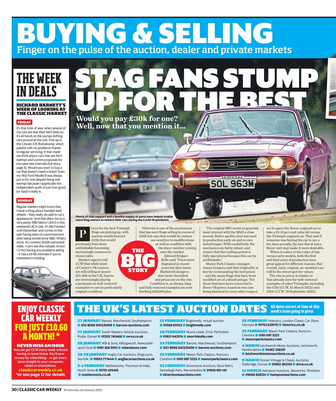 Classic Car Weekly Preview Pages