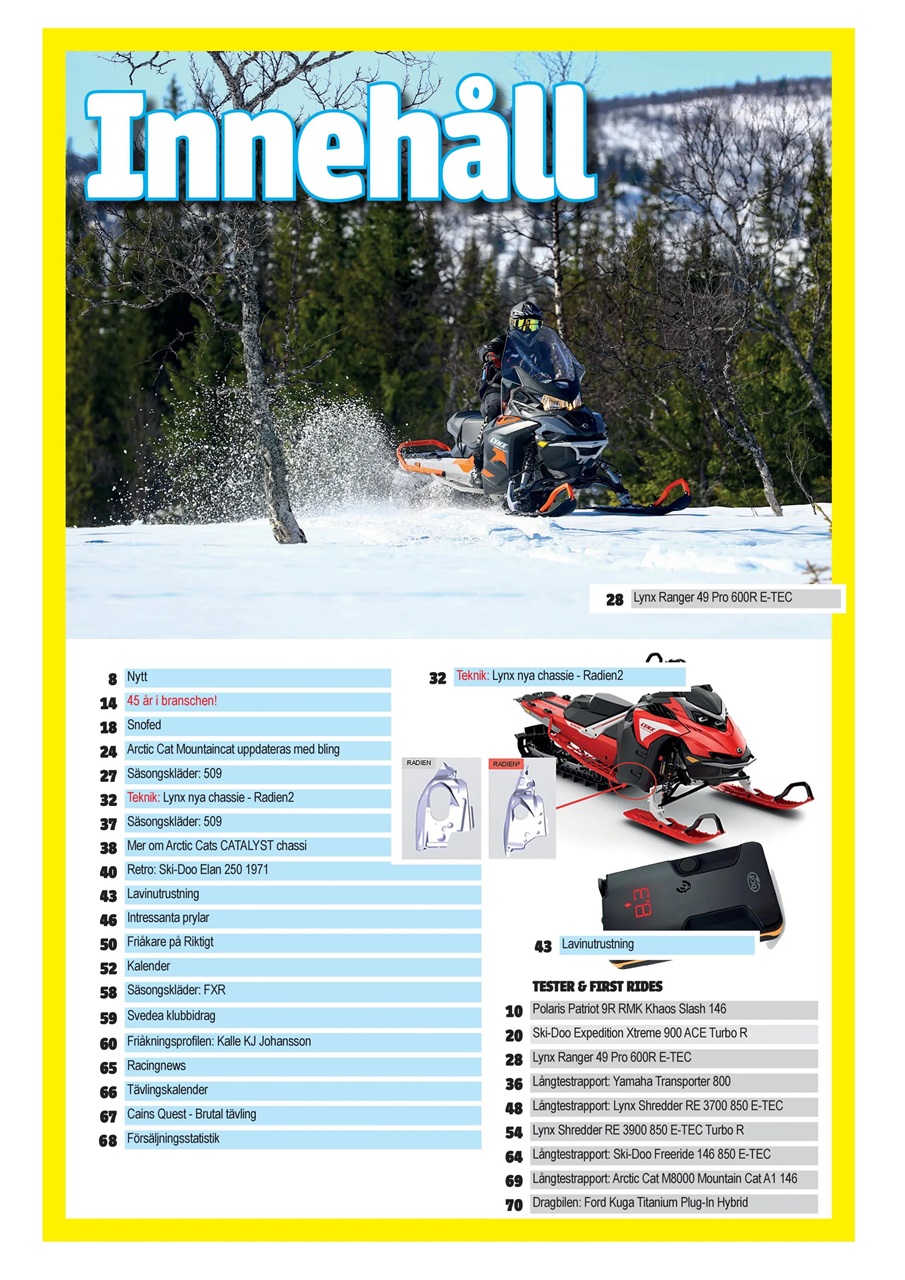 Tidningen Snöskoter Preview Pages