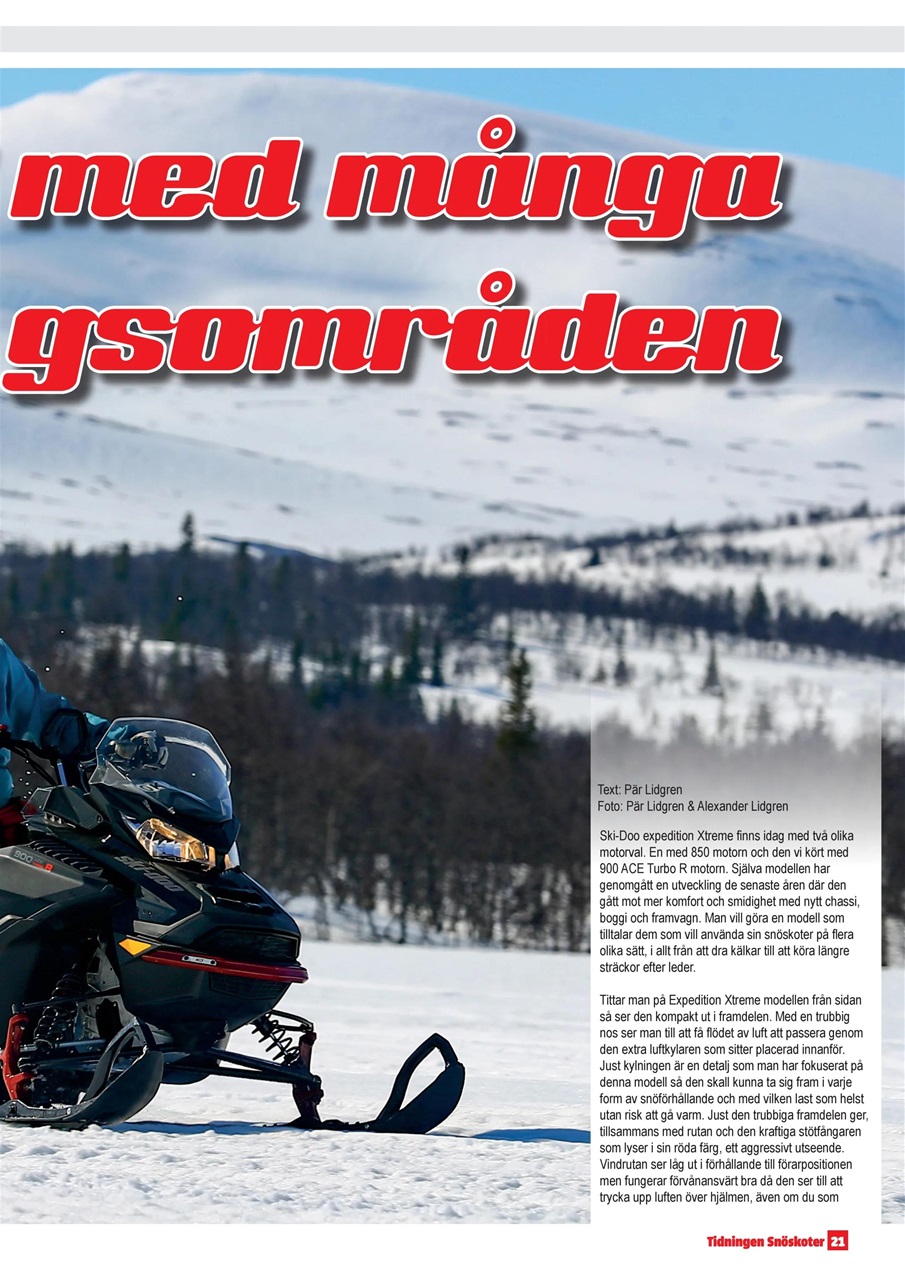 Tidningen Snöskoter Preview Pages