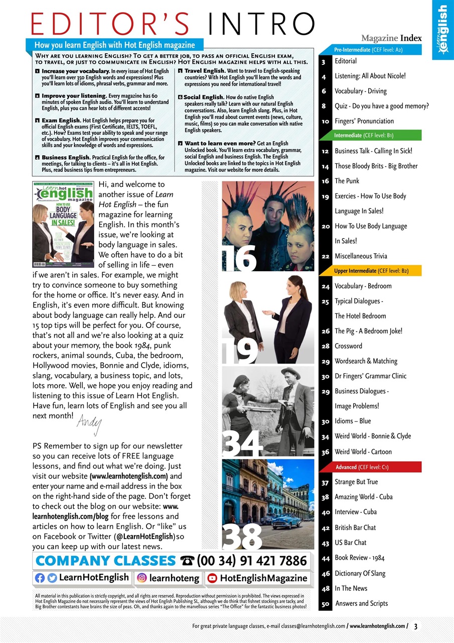 Learn Hot English Preview Pages