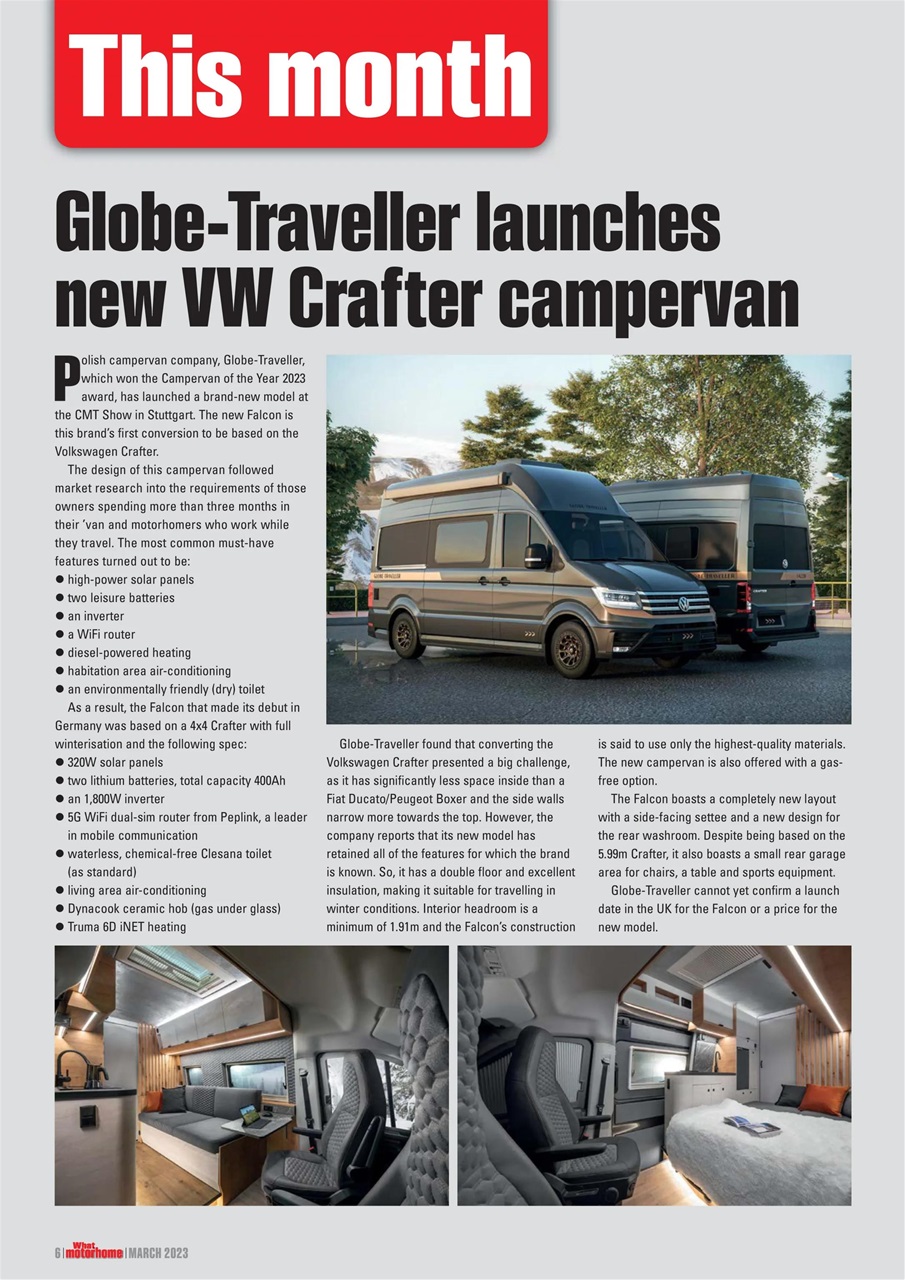 What Motorhome magazine Preview Pages