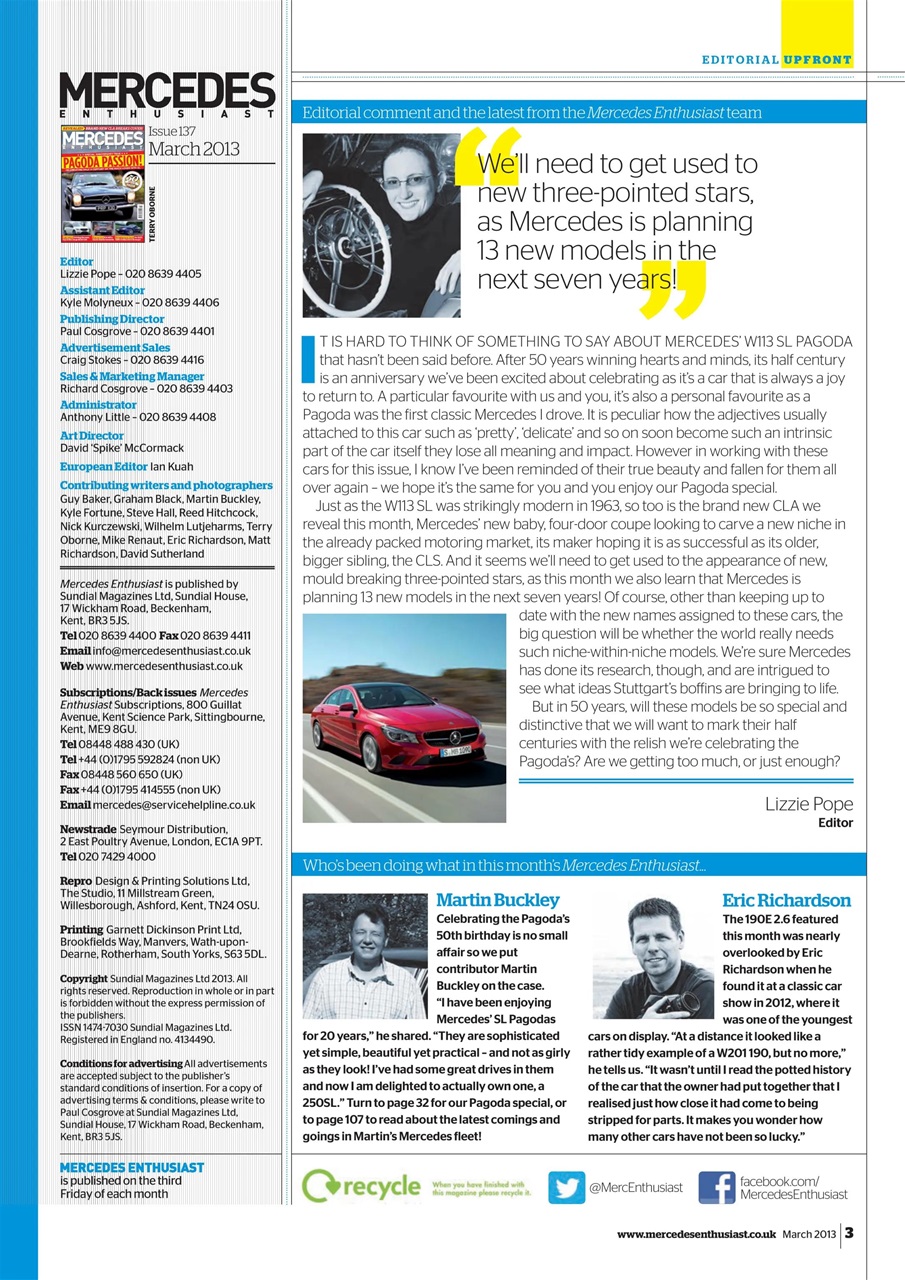 Mercedes Enthusiast Preview Pages