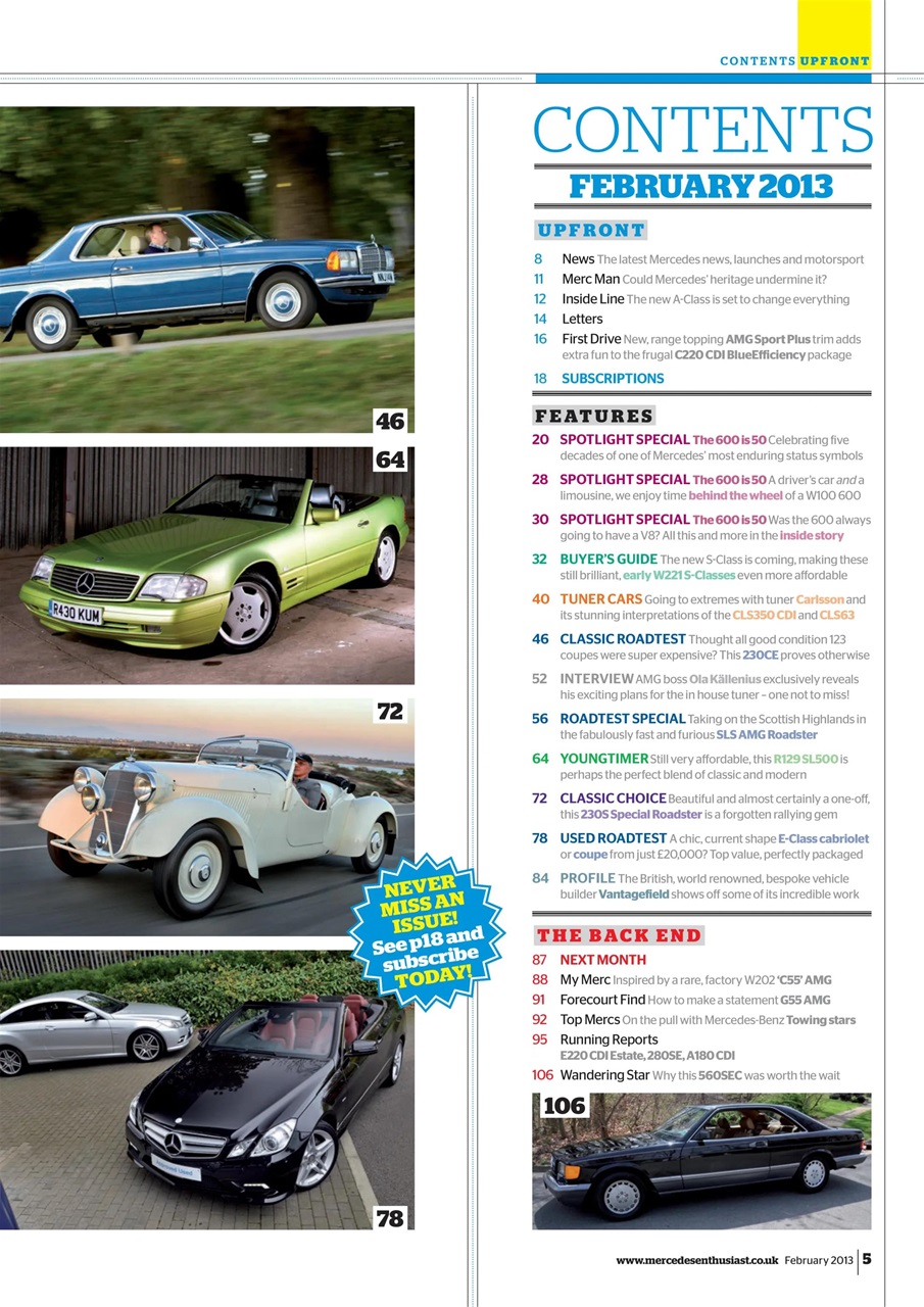 Mercedes Enthusiast Preview Pages