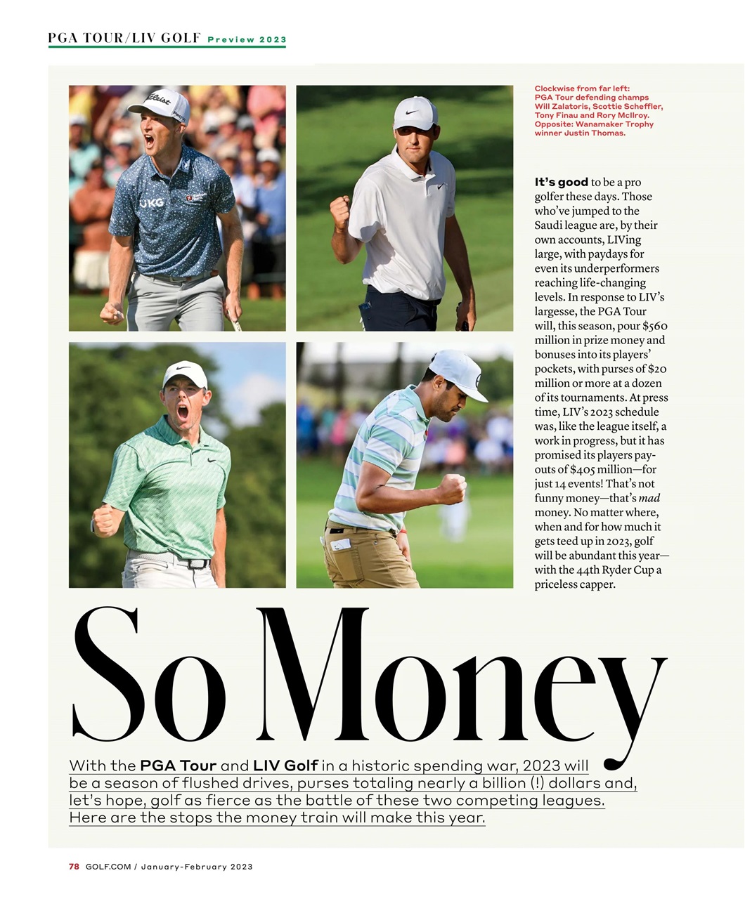 Golf Magazine Preview Pages