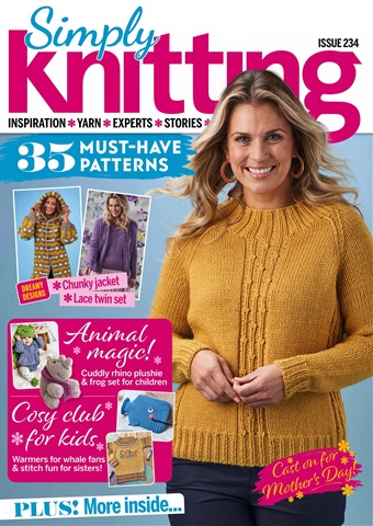 Simply Knitting issue February 2023