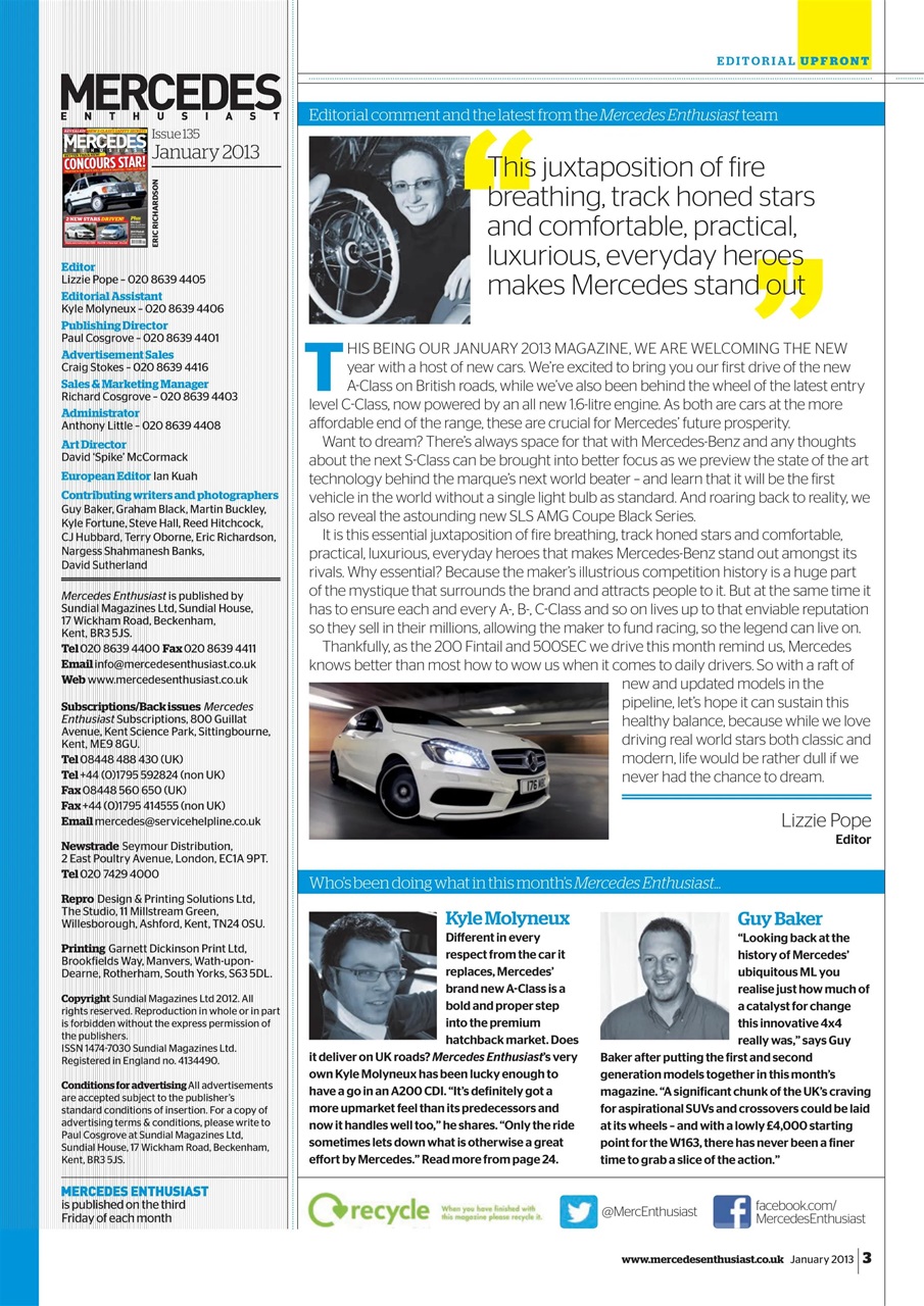 Mercedes Enthusiast Preview Pages