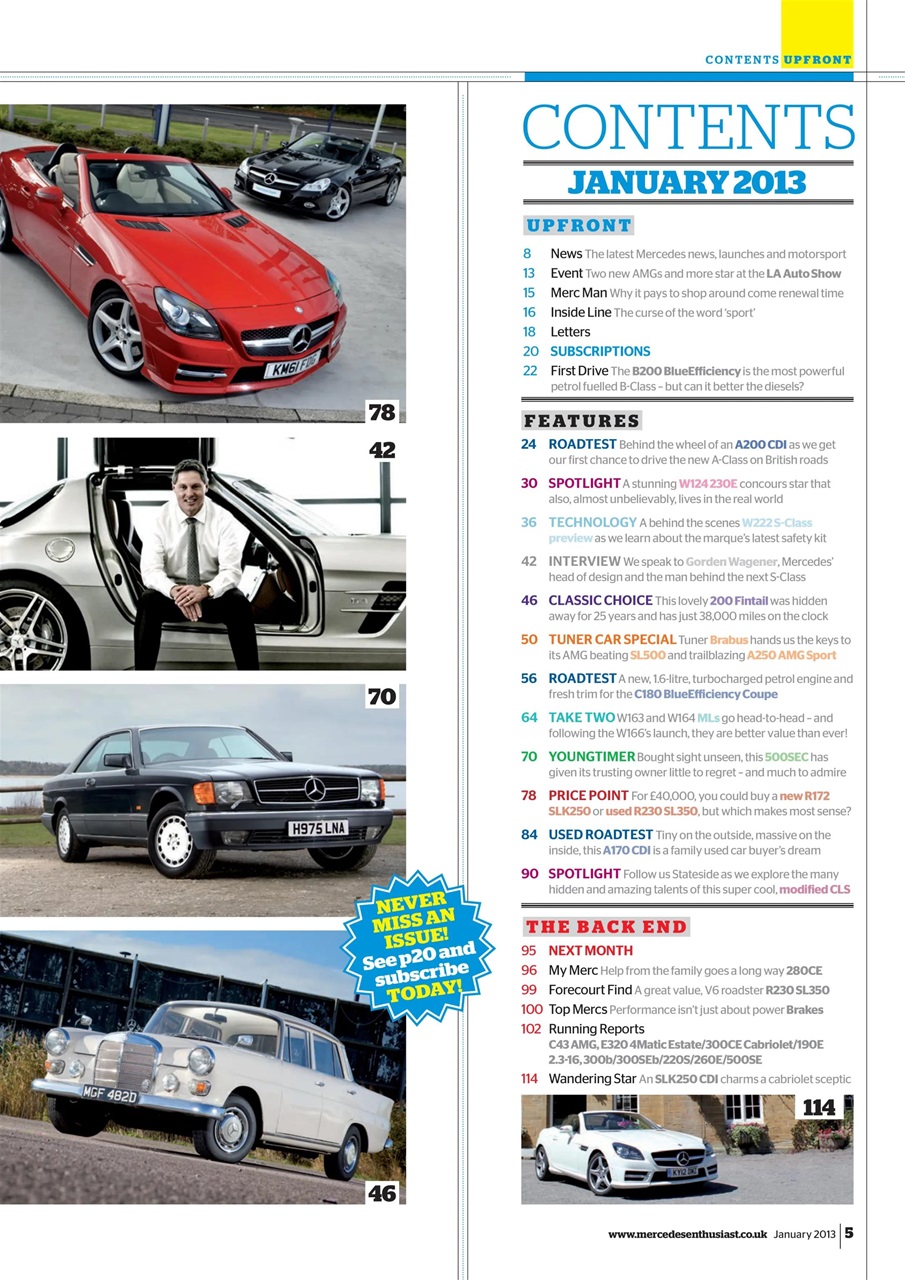 Mercedes Enthusiast Preview Pages