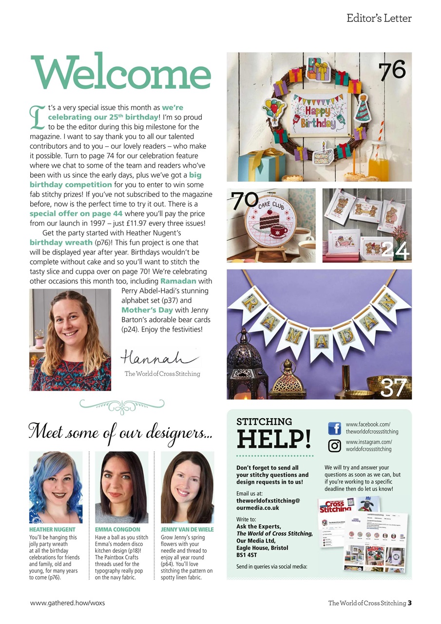 The World of Cross Stitching Preview Pages