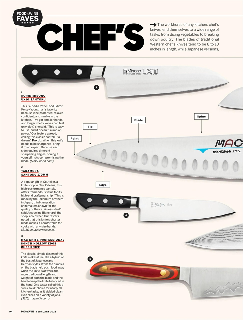 Food & Wine Preview Pages