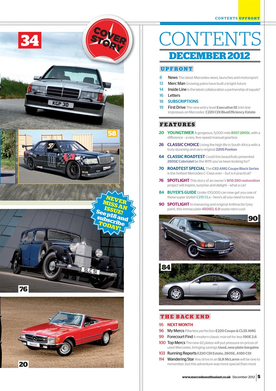 Mercedes Enthusiast Preview Pages