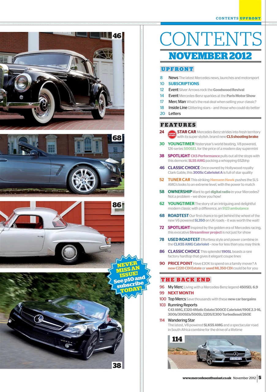 Mercedes Enthusiast Preview Pages