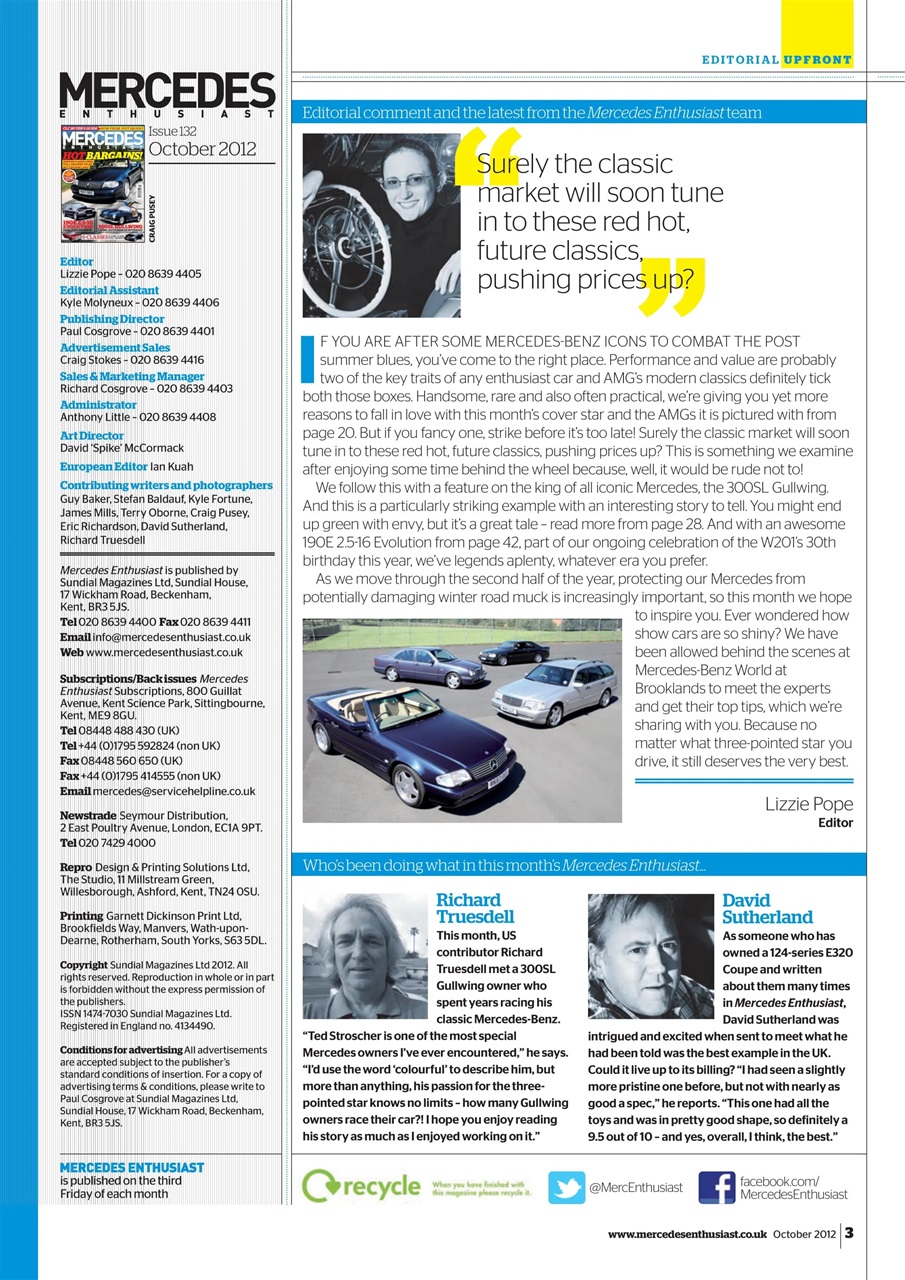 Mercedes Enthusiast Preview Pages