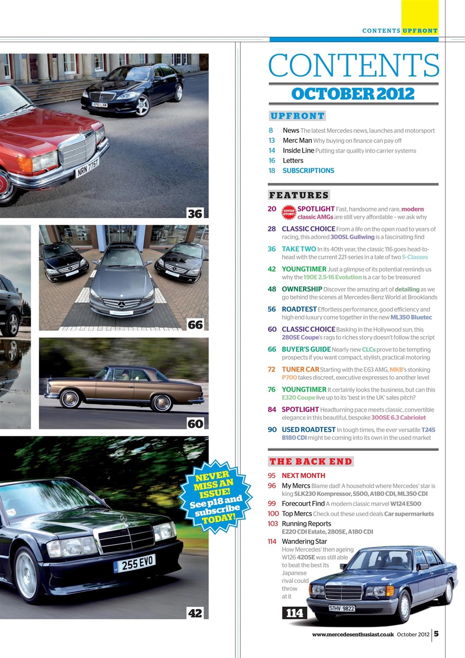 Mercedes Enthusiast Preview Pages