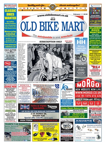 Old Bike Mart issue February 2023