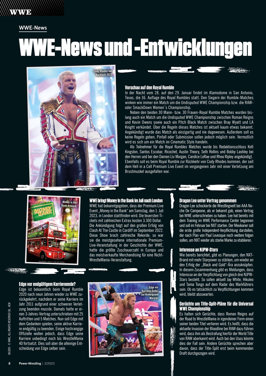 Power-Wrestling Preview Pages