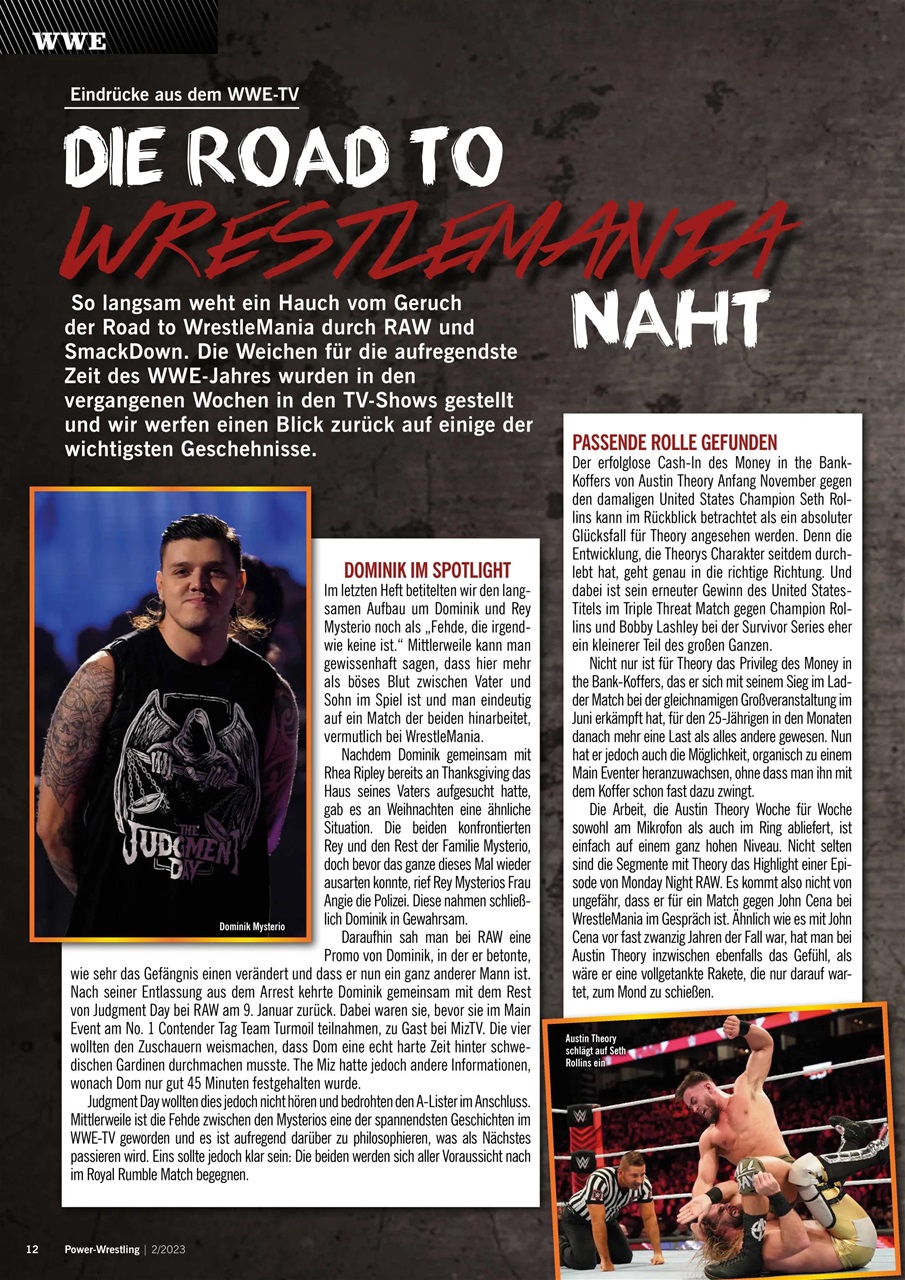 Power-Wrestling Preview Pages