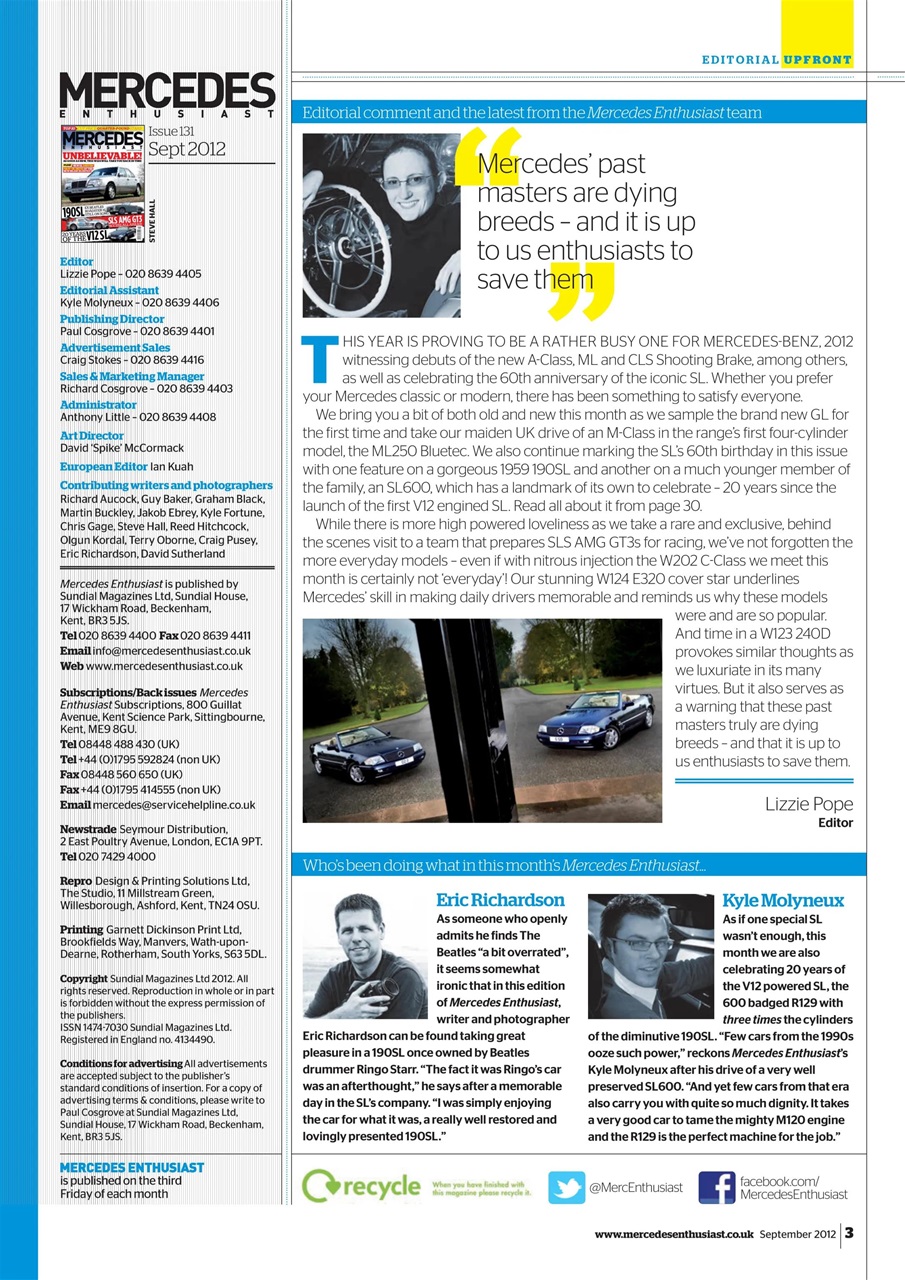 Mercedes Enthusiast Preview Pages